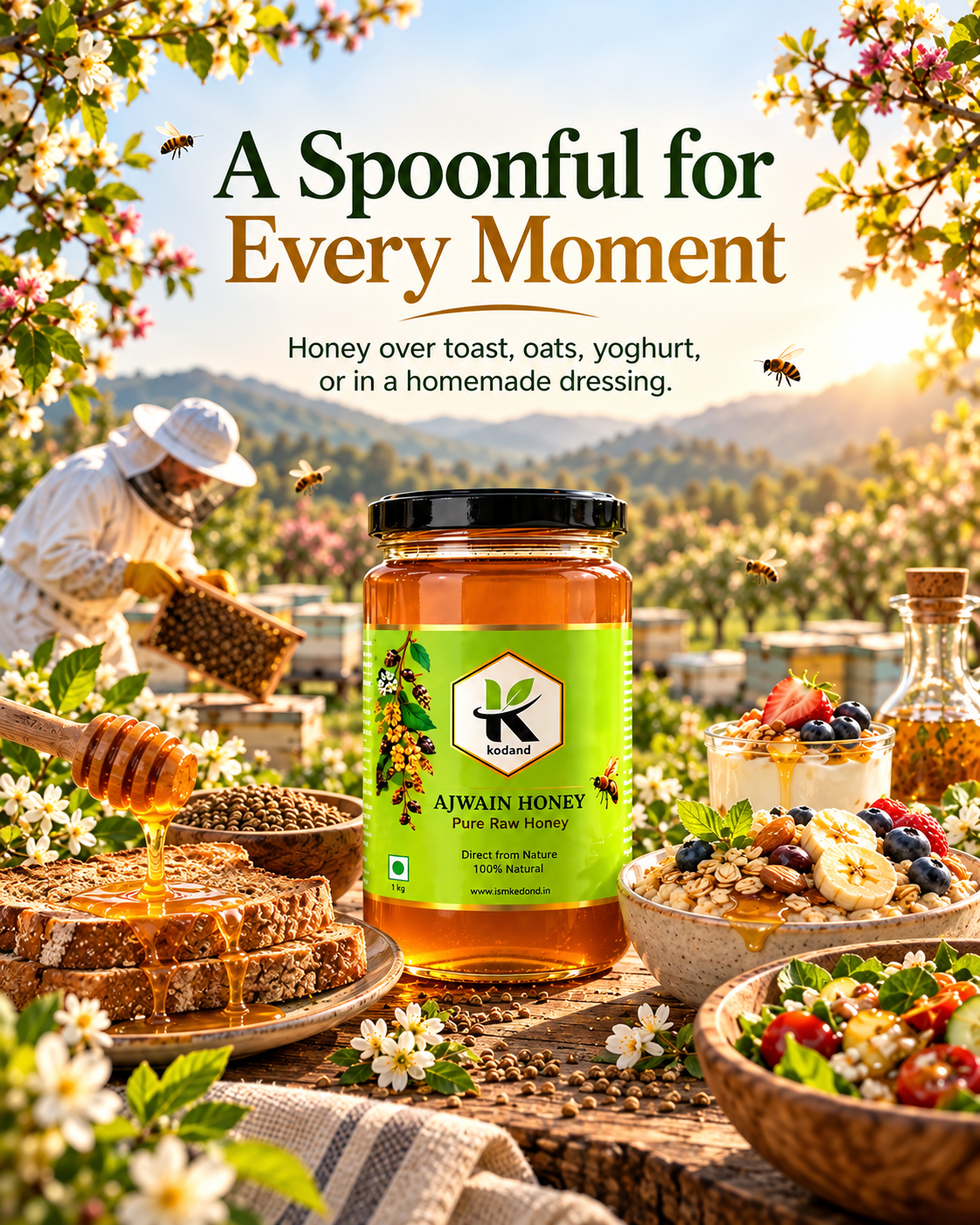 Pure Raw Ajwain Honey 1 kg – Elevate Your Health and Taste