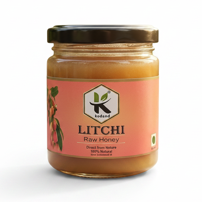 Litchi Honey 250g | Pure Raw Honey - KODAND® | Pure. Natural. Ethical. All Rights Reserved.