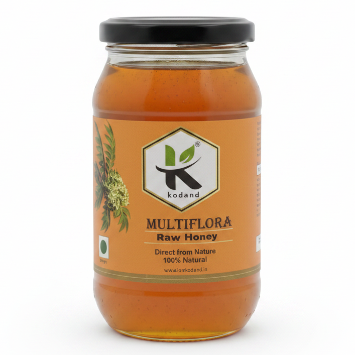 Multiflora Honey 500g | Pure Raw Wildflower Honey - KODAND® | Pure. Natural. Ethical. All Rights Reserved.