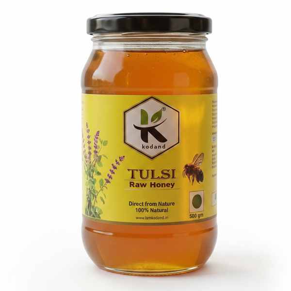 Tulsi Honey 500g | Pure Raw Holy Basil Honey - KODAND® | Pure. Natural. Ethical. All Rights Reserved.