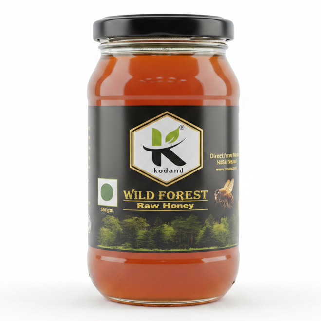 Wild Forest Honey 500g | Raw Multifloral Forest Honey - KODAND® | Pure. Natural. Ethical. All Rights Reserved.