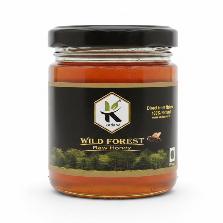 Wild Forest Honey 250g | Raw Multifloral Forest Honey - KODAND® | Pure. Natural. Ethical. All Rights Reserved.